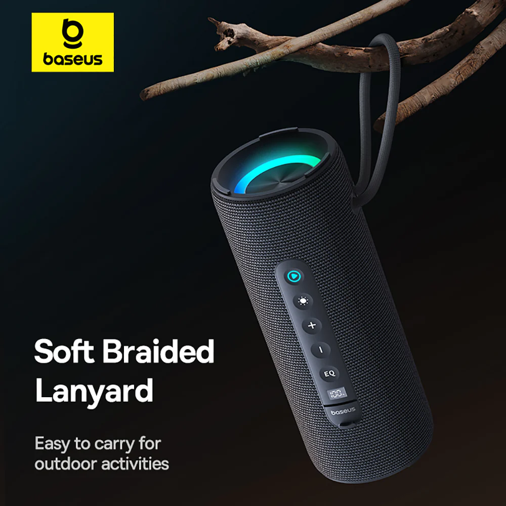 Baseus AeQur 30 Air Portable Wireless Speaker - Cold Mountain Gray - Image 3