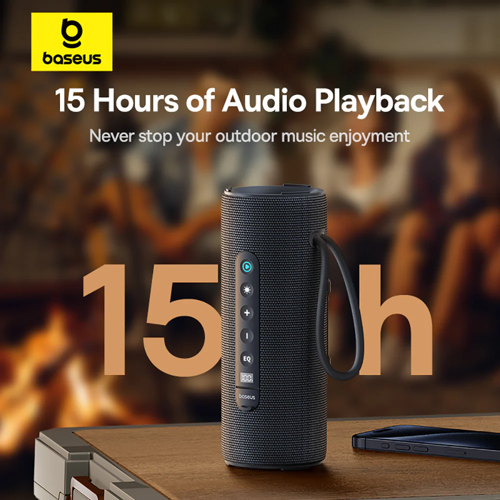 Baseus AeQur 30 Air Portable Wireless Speaker - Cold Mountain Gray - Image 5