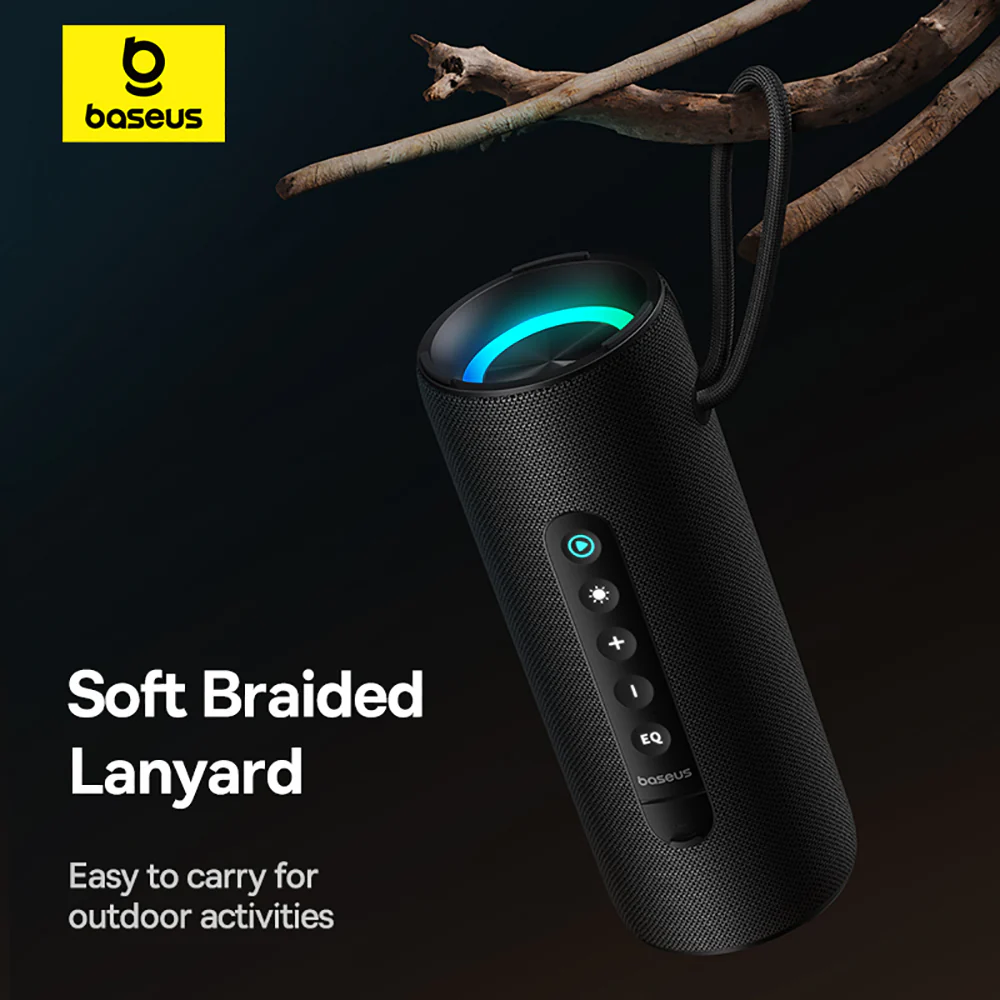 Baseus AeQur VO20 Portable Bluetooth Speaker - Starry Black - Image 5