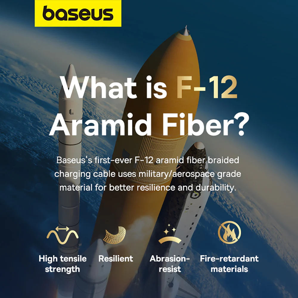 Baseus Aerospace Series Fast Charging Cable Type-C to Type-C 100W 2m Starlight White - Image 2
