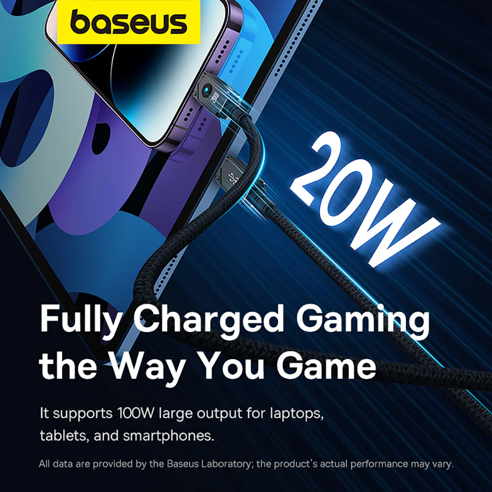 Baseus Aerospace Series Fast Charging Cable Type-C to Type-C 100W 2m - Starry Black - Image 3