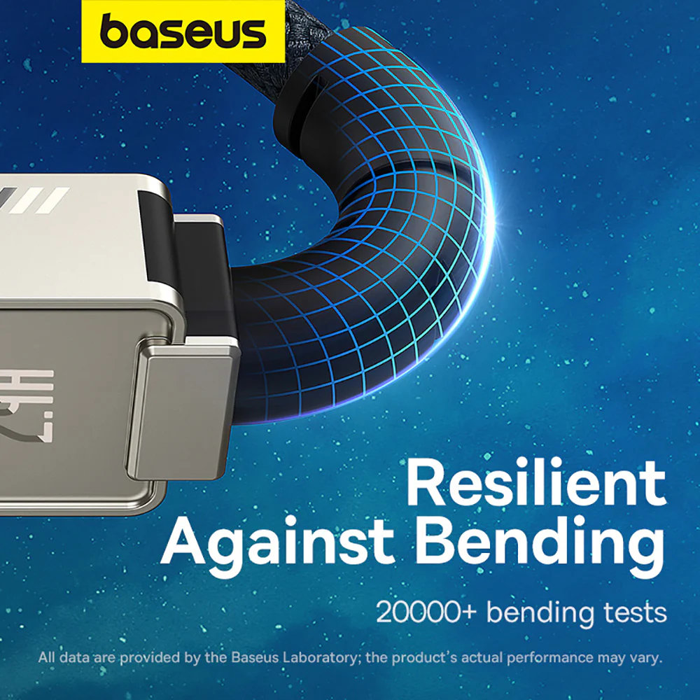 Baseus Aerospace Series Fast Charging Cable USB to iP 2.4A 1m Starlight White - Image 4
