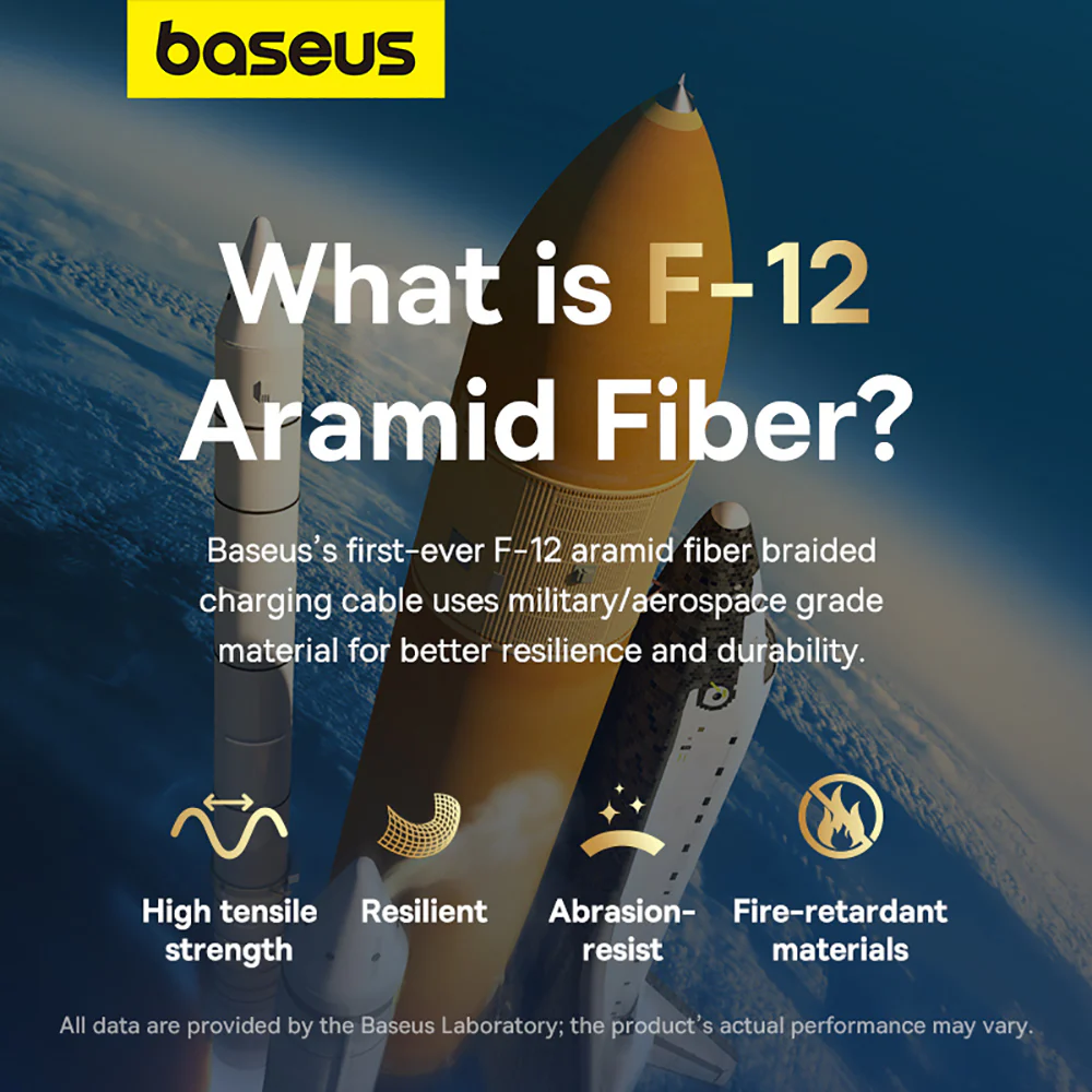 Baseus Aerospace Series Fast Charging Cable USB to iP 2.4A 1m - Starry Black - Image 2