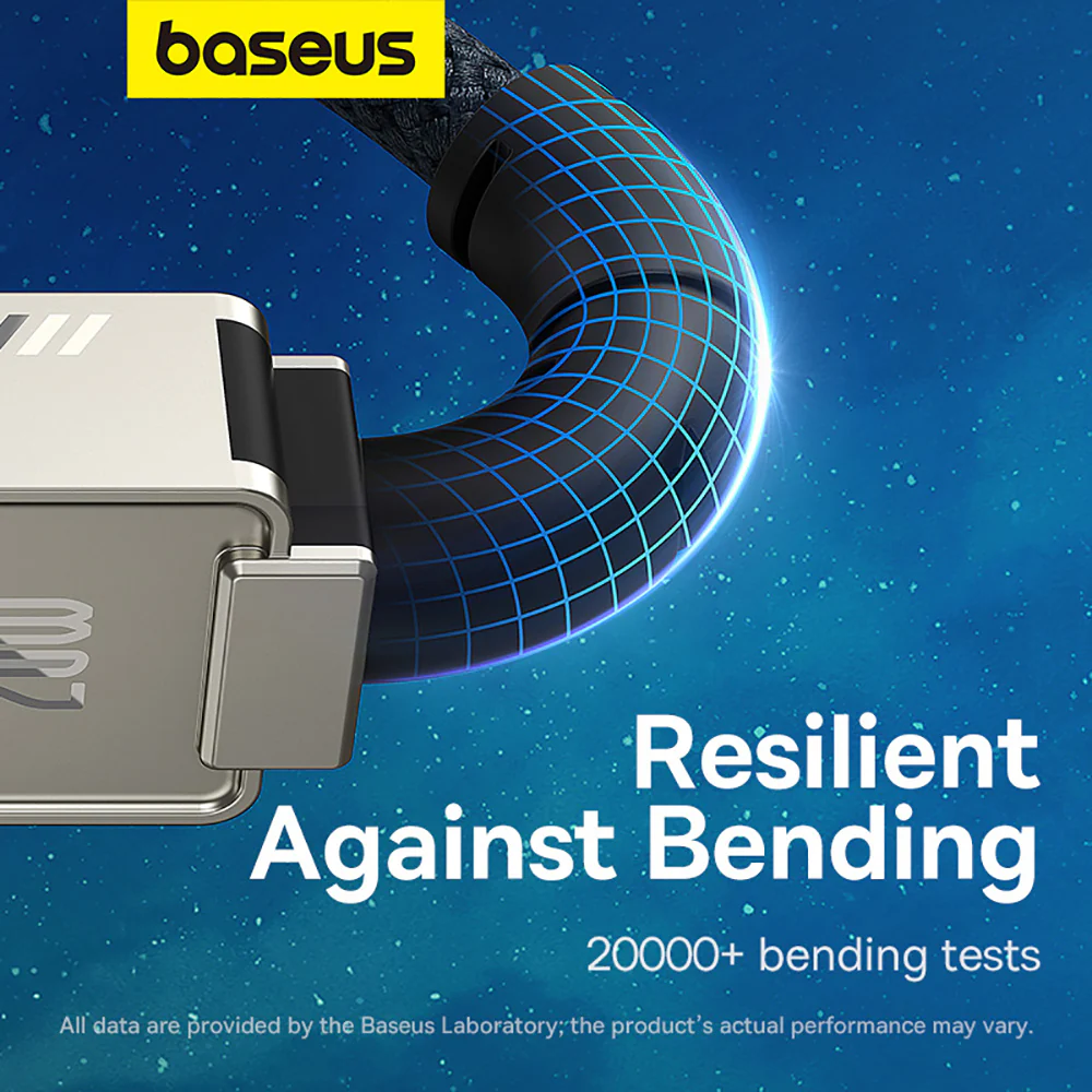 Baseus Aerospace Series Fast Charging Cable USB to iP 2.4A 2m Starlight White - Image 4