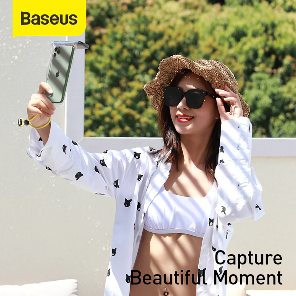 Baseus AquaGlide Waterproof Slide Pouch - Starry Black - Image 3