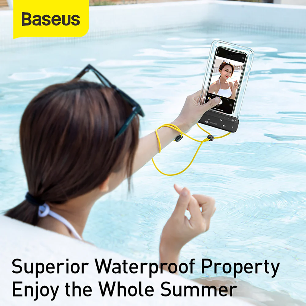 Baseus AquaGlide Waterproof Slide Pouch - Starry Black - Image 5