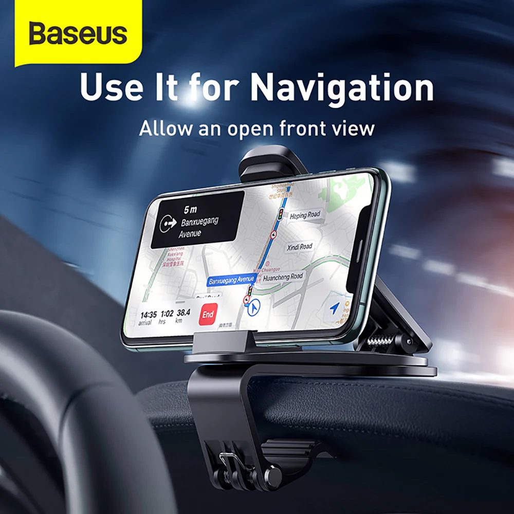 Baseus Big Mouth Pro Car Mount - Silver - Image 2