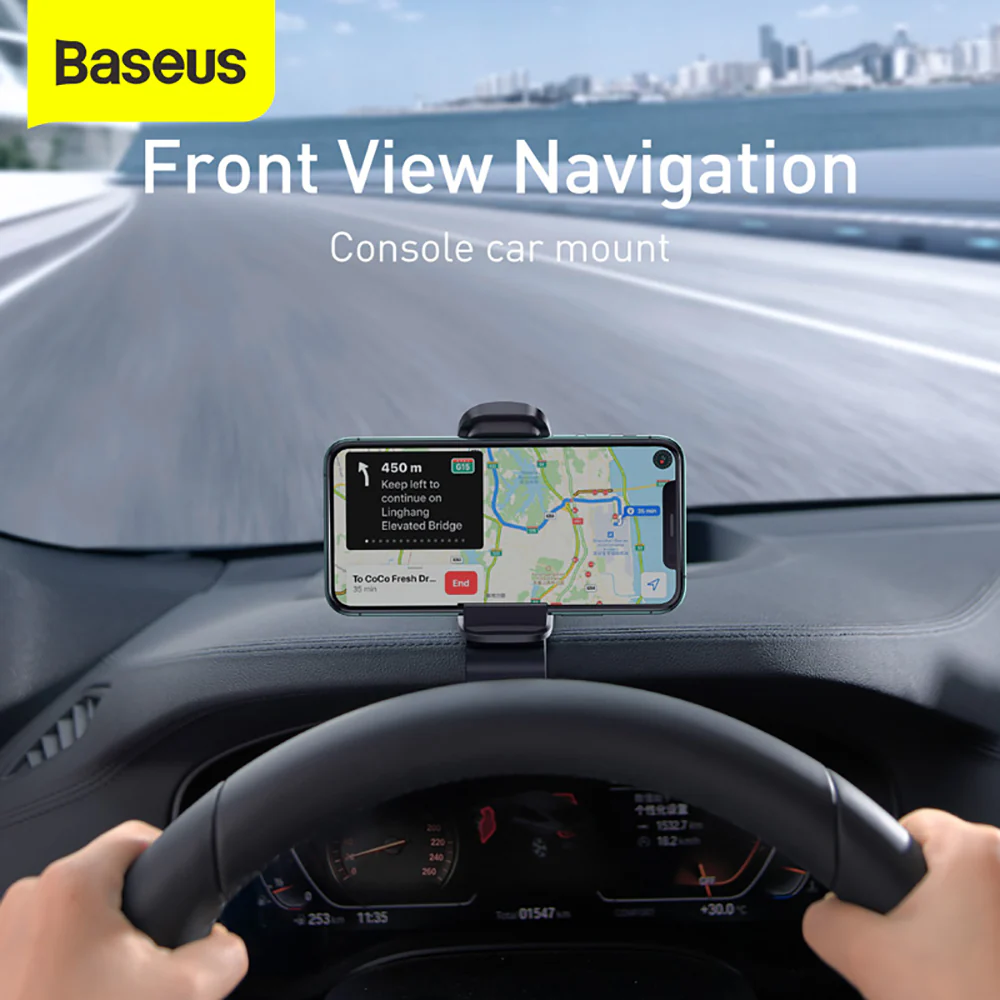 Baseus Big Mouth Pro Car Mount - Silver - Image 3