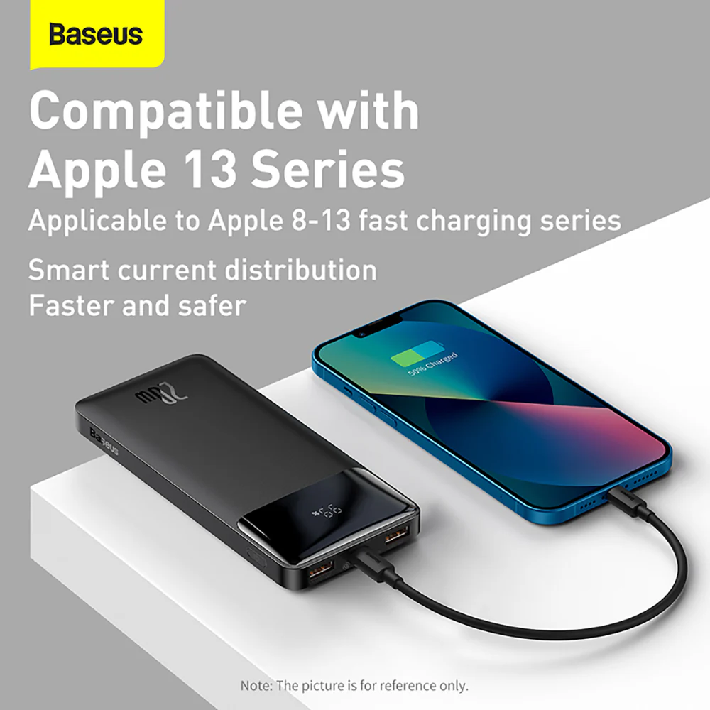 Baseus Bipow Digital Display Power Bank 10000mAh 20W - Black - Image 3
