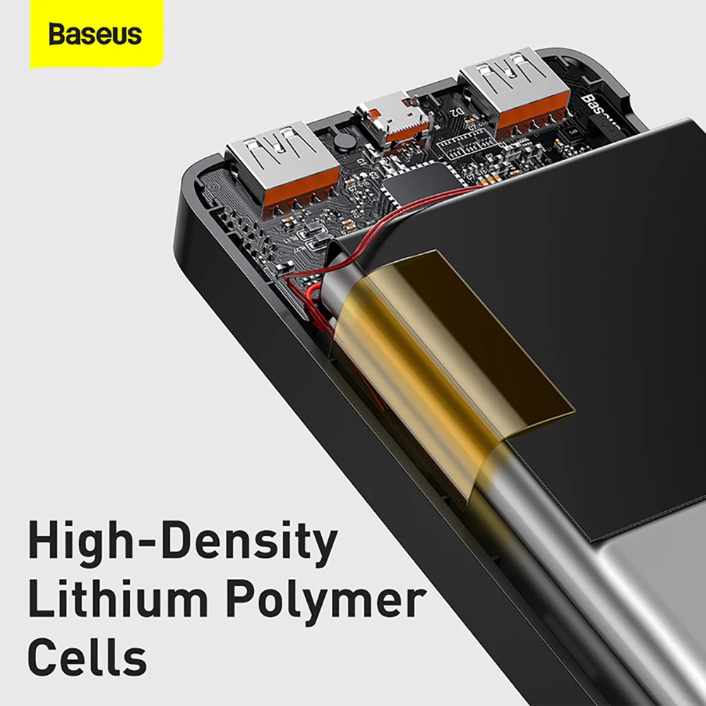 Baseus Bipow Digital Display Power Bank 10000mAh 20W - Black - Image 4
