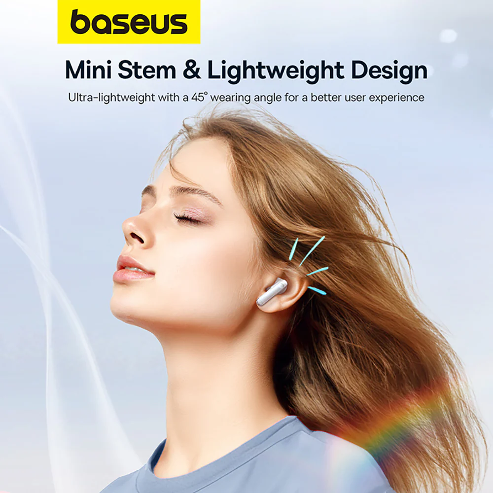 Baseus Bowie E13 TWS Bluetooth Earbuds - Moon White (International Version) - Image 2