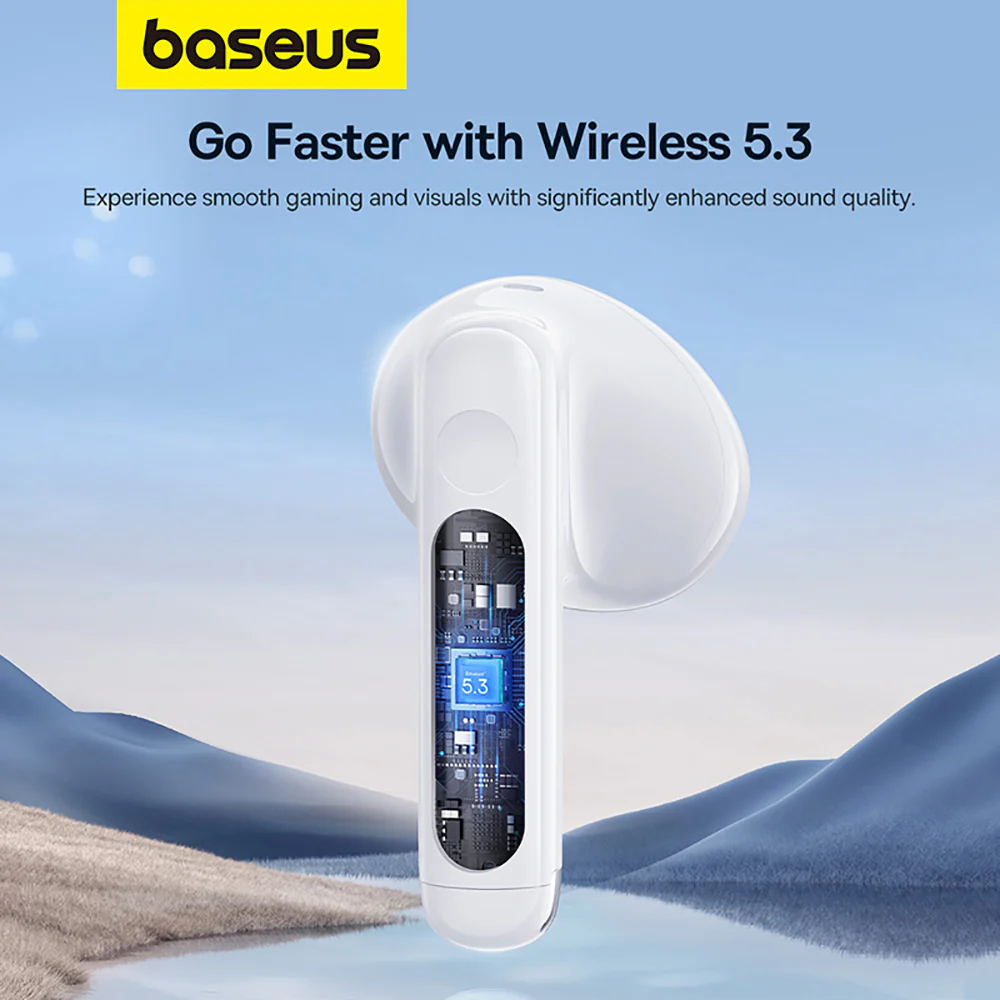 Baseus Bowie E13 TWS Bluetooth Earbuds - Moon White (International Version) - Image 3