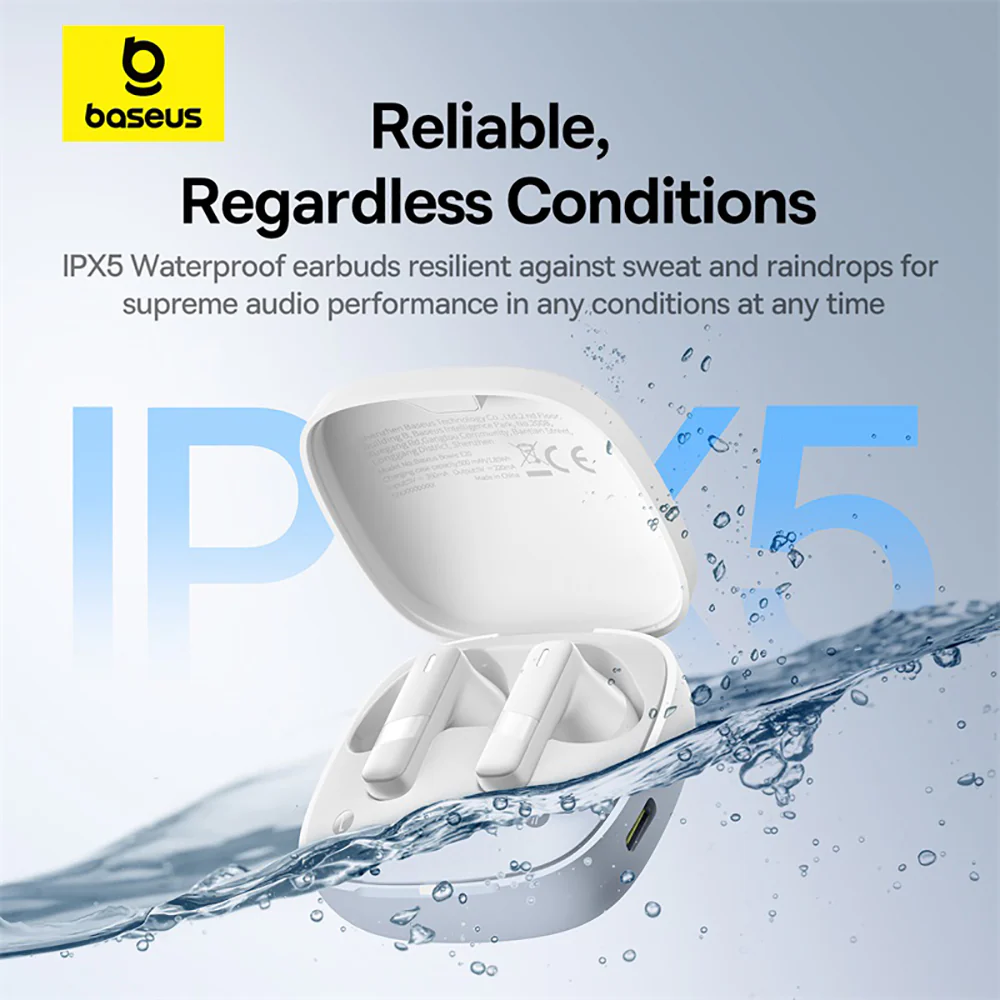 Baseus Bowie E20 TWS Bluetooth Earbuds - Starlight White - Image 4