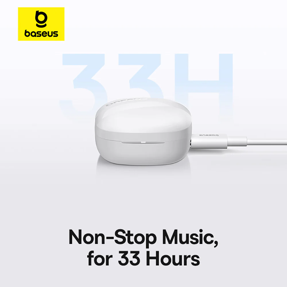 Baseus Bowie E20 TWS Bluetooth Earbuds - Starlight White - Image 5
