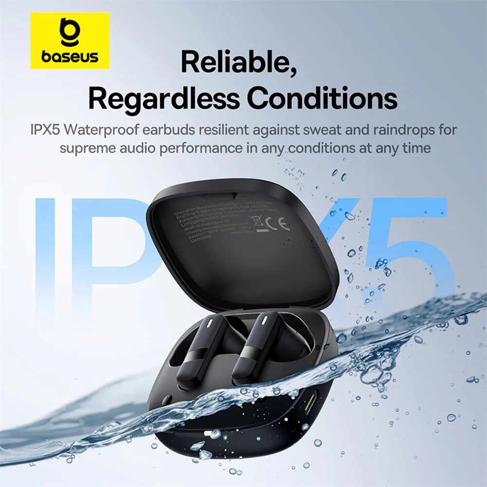 Baseus Bowie E20 TWS Bluetooth Earbuds - Starry Black - Image 4