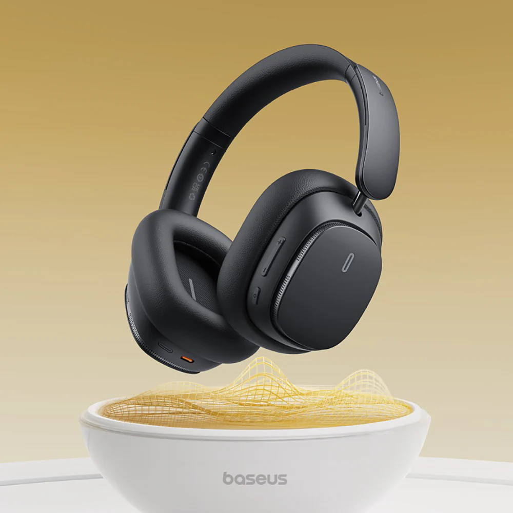 Baseus Bowie Series H1 Pro Over-Ear Noise-Cancelling Headphones - Starry Black, International Version - Image 2