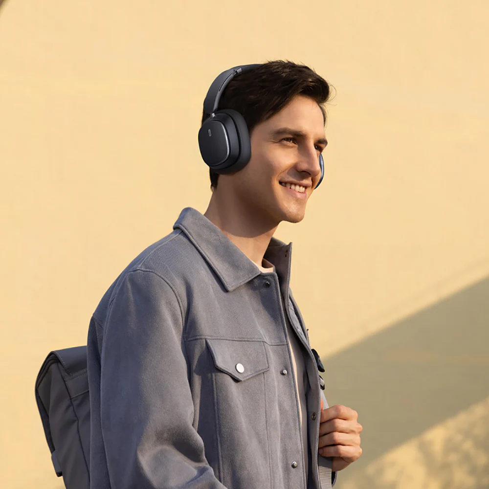 Baseus Bowie Series H1 Pro Over-Ear Noise-Cancelling Headphones - Starry Black, International Version - Image 4