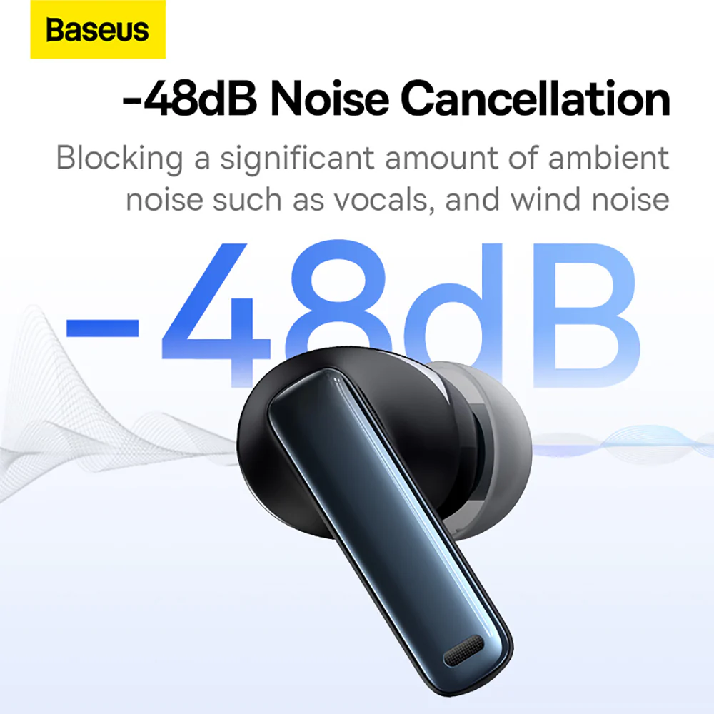 Baseus Bowie Series M2s TWS Bluetooth Earphones - Starry Black - Image 2