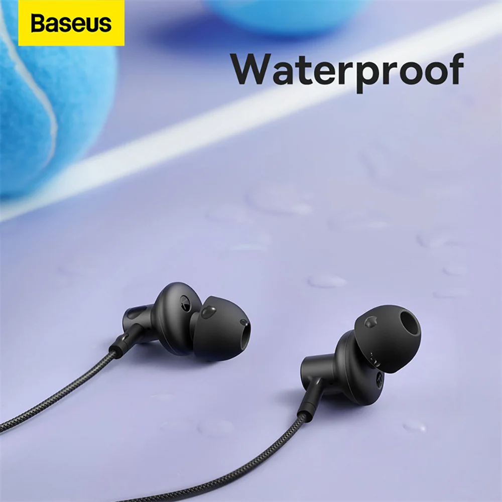 Baseus Bowie Series P1x In-Ear Neckband Bluetooth Earphones - Black - Image 5