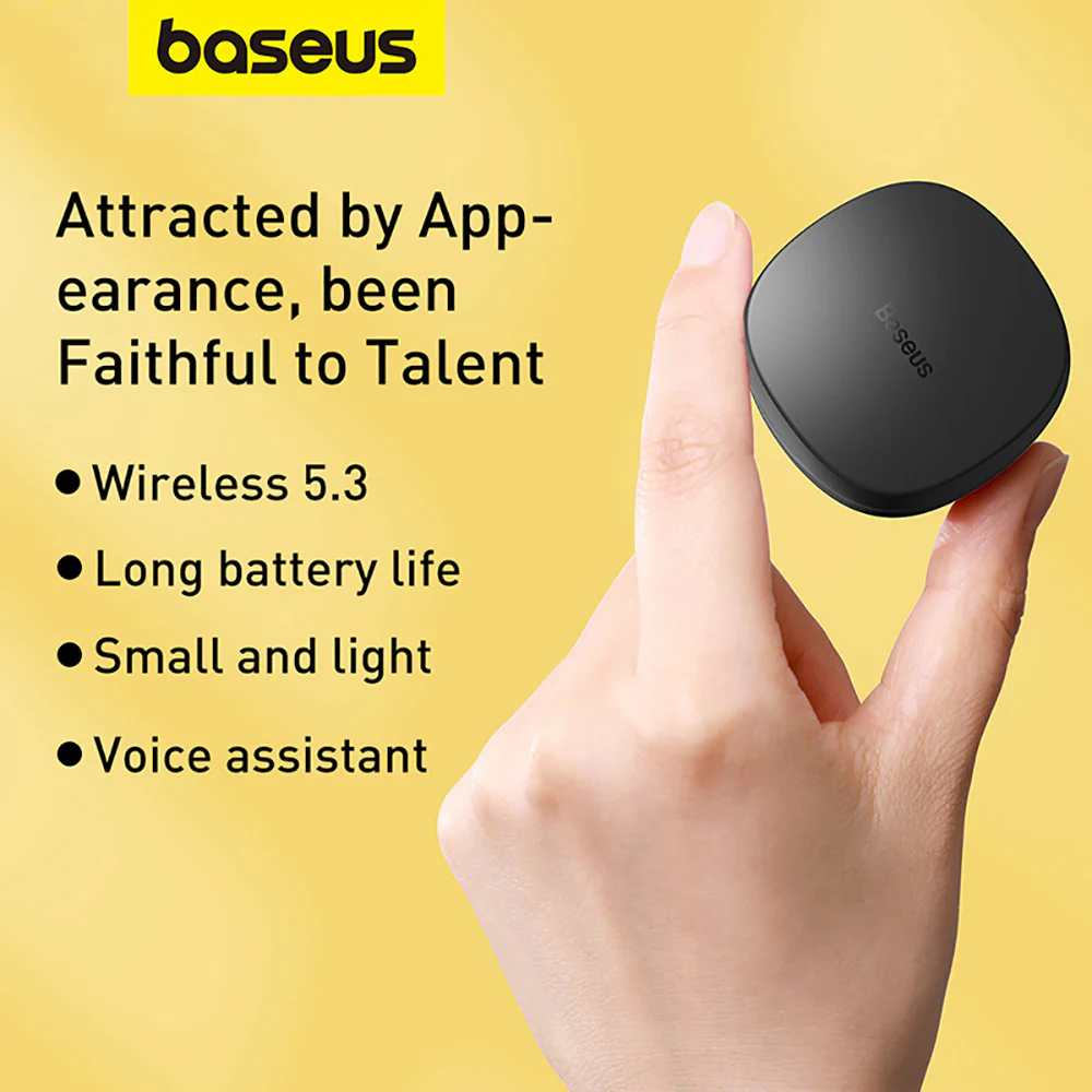 Baseus Bowie Series WM01 TWS True Wireless Bluetooth Earphones - Black - Image 2