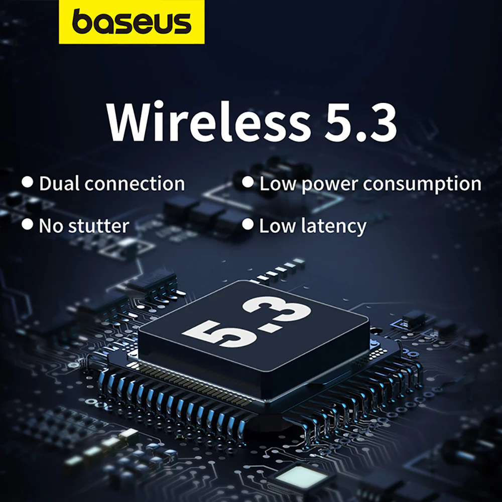 Baseus Bowie Series WM01 TWS True Wireless Bluetooth Earphones - Black - Image 4