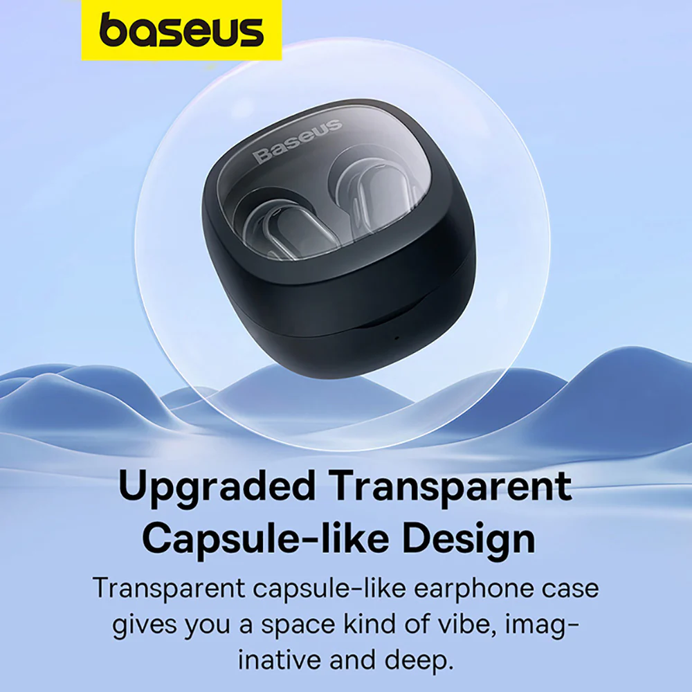 Baseus Bowie WM02 TWS True Wireless Bluetooth Earphones - Black - Image 2