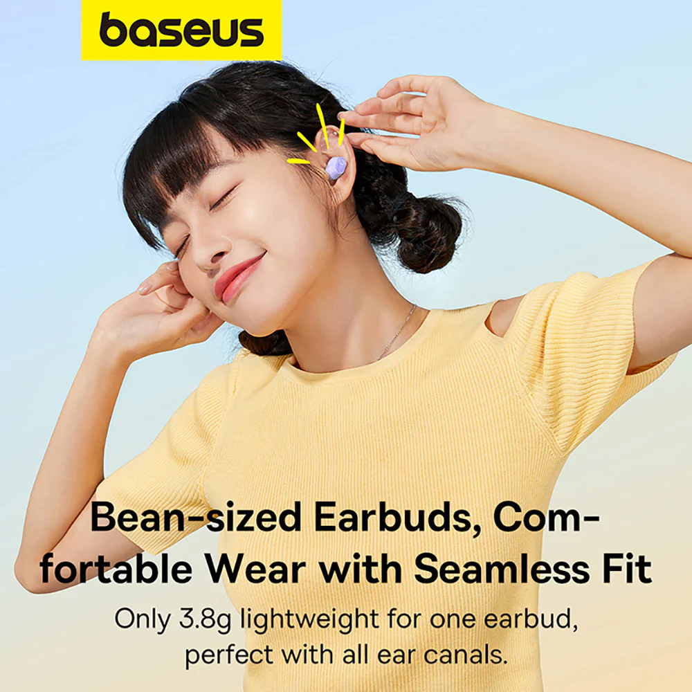 Baseus Bowie WM02 TWS True Wireless Bluetooth Earphones - Purple - Image 3