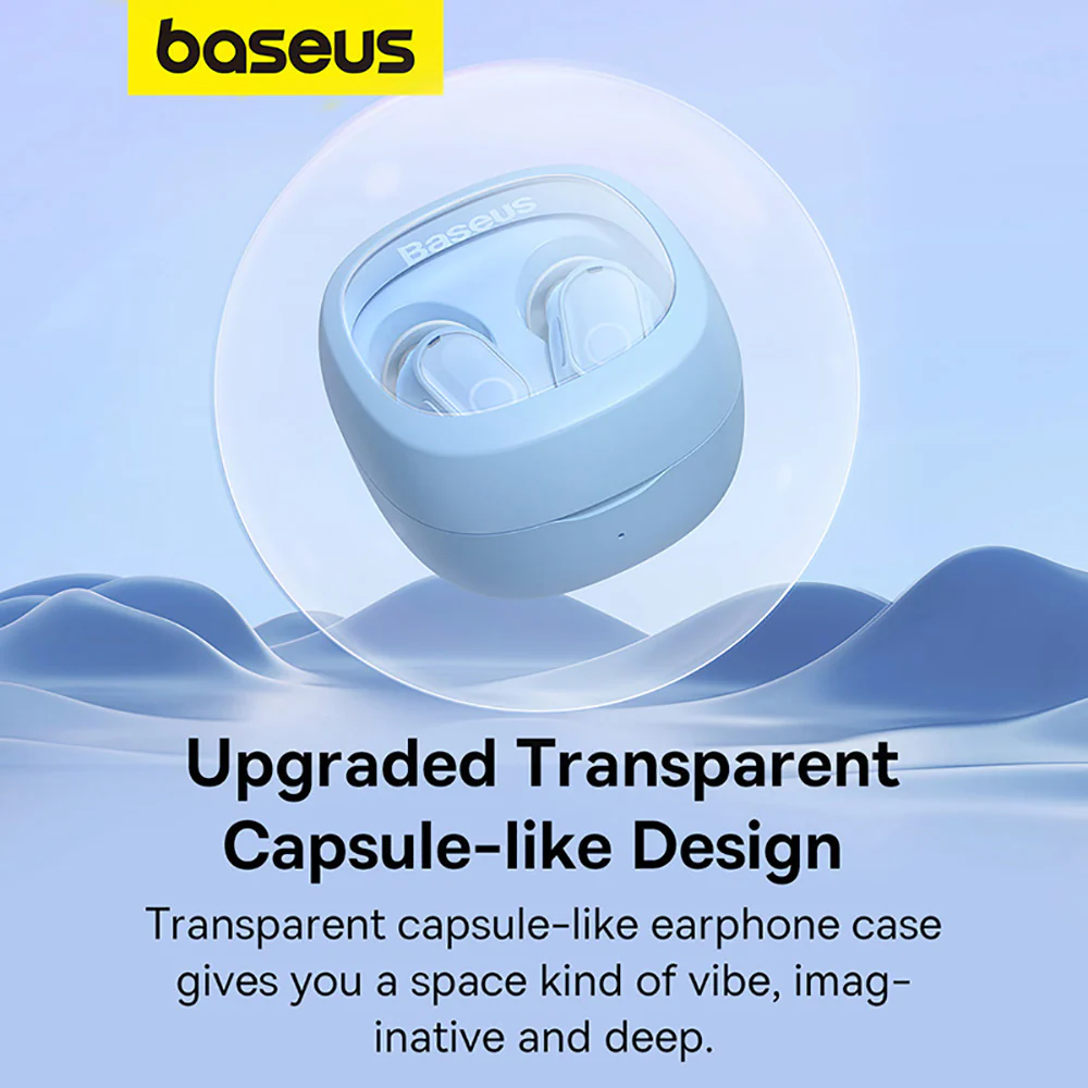 Baseus Bowie WM02 TWS True Wireless Earphones - Blue - Image 2