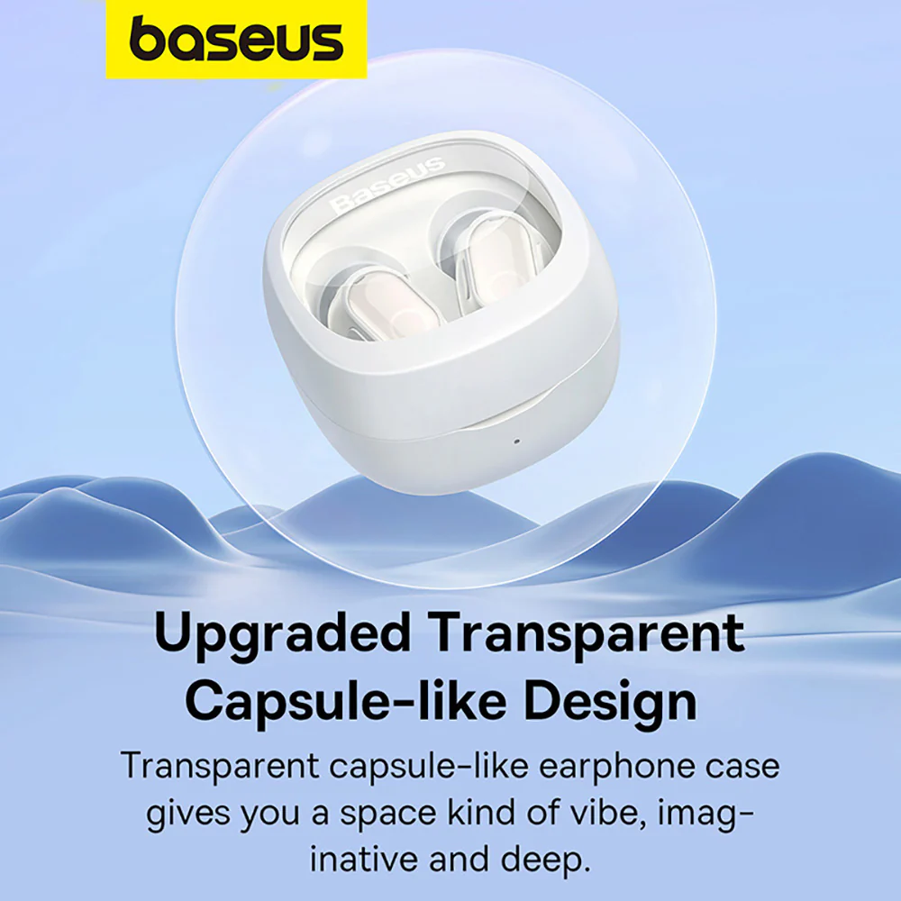 Baseus Bowie WM02 TWS True Wireless Earphones - Cream White - Image 2