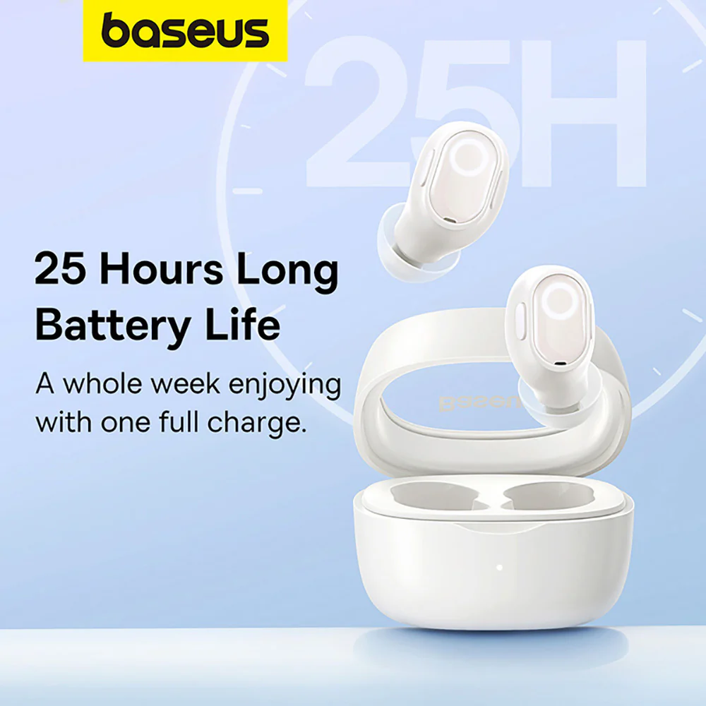 Baseus Bowie WM02 TWS True Wireless Earphones - Cream White - Image 5