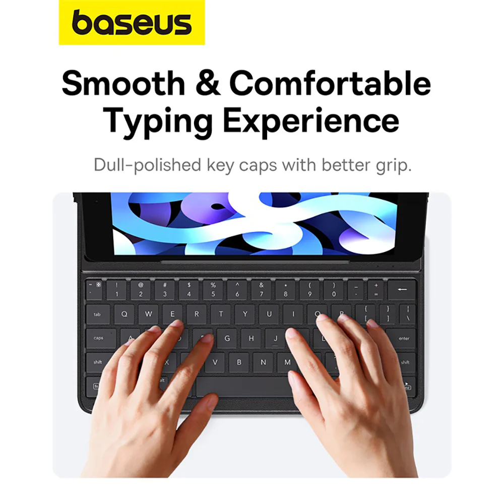 Baseus Brilliance Series Magnetic Keyboard Case for Ipad 10.2 Inch - Starry Black - Image 3