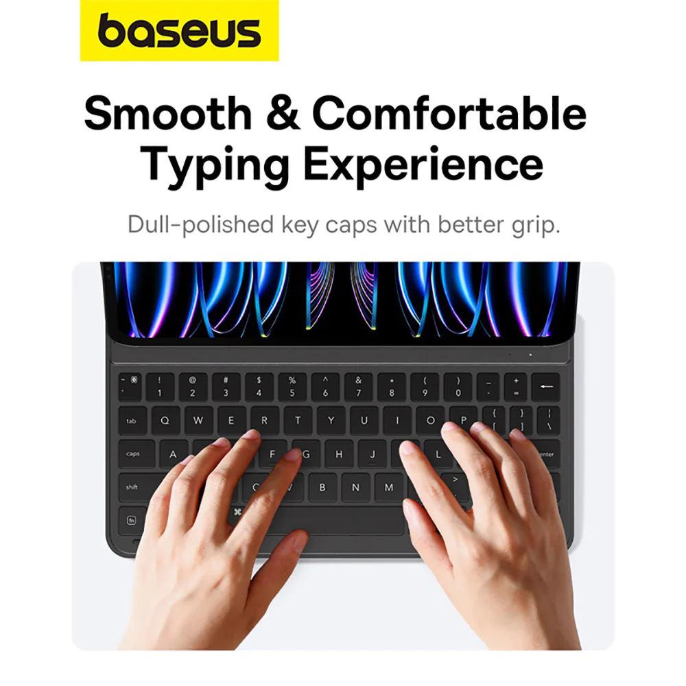 Baseus Brilliance Series Magnetic Keyboard Case for Pad10 10.9-inch - Starry Black - Image 3