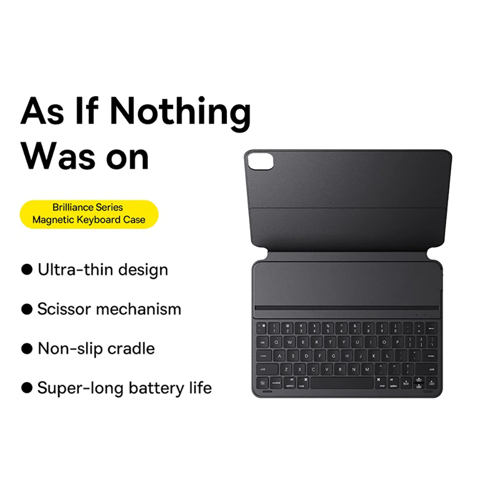 Baseus Brilliance Series Magnetic Keyboard Case - Starry Black - Image 2