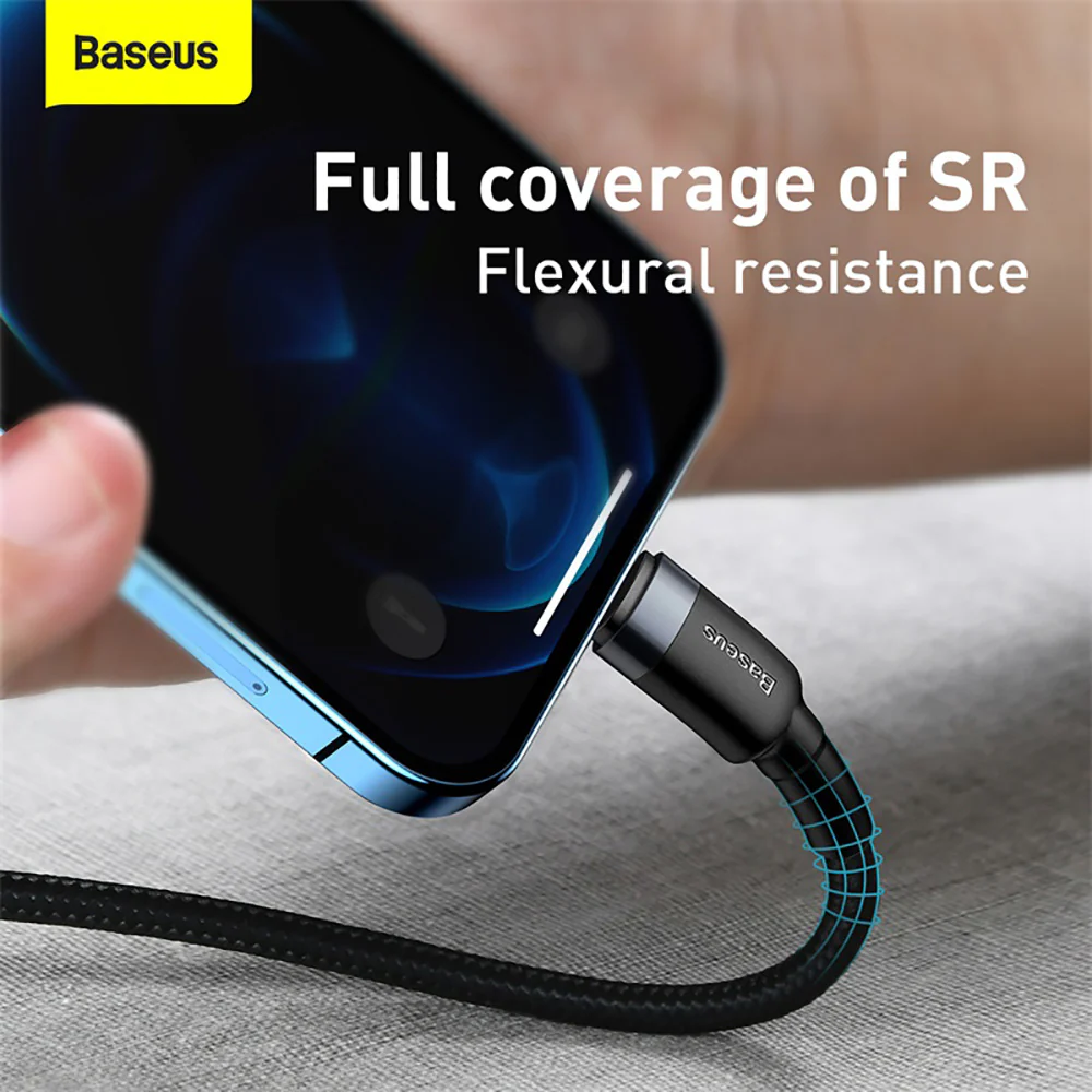 Baseus Cafule PD Flash Charge Data Cable Type-C to iP 20W 1m Gray Black - Image 4