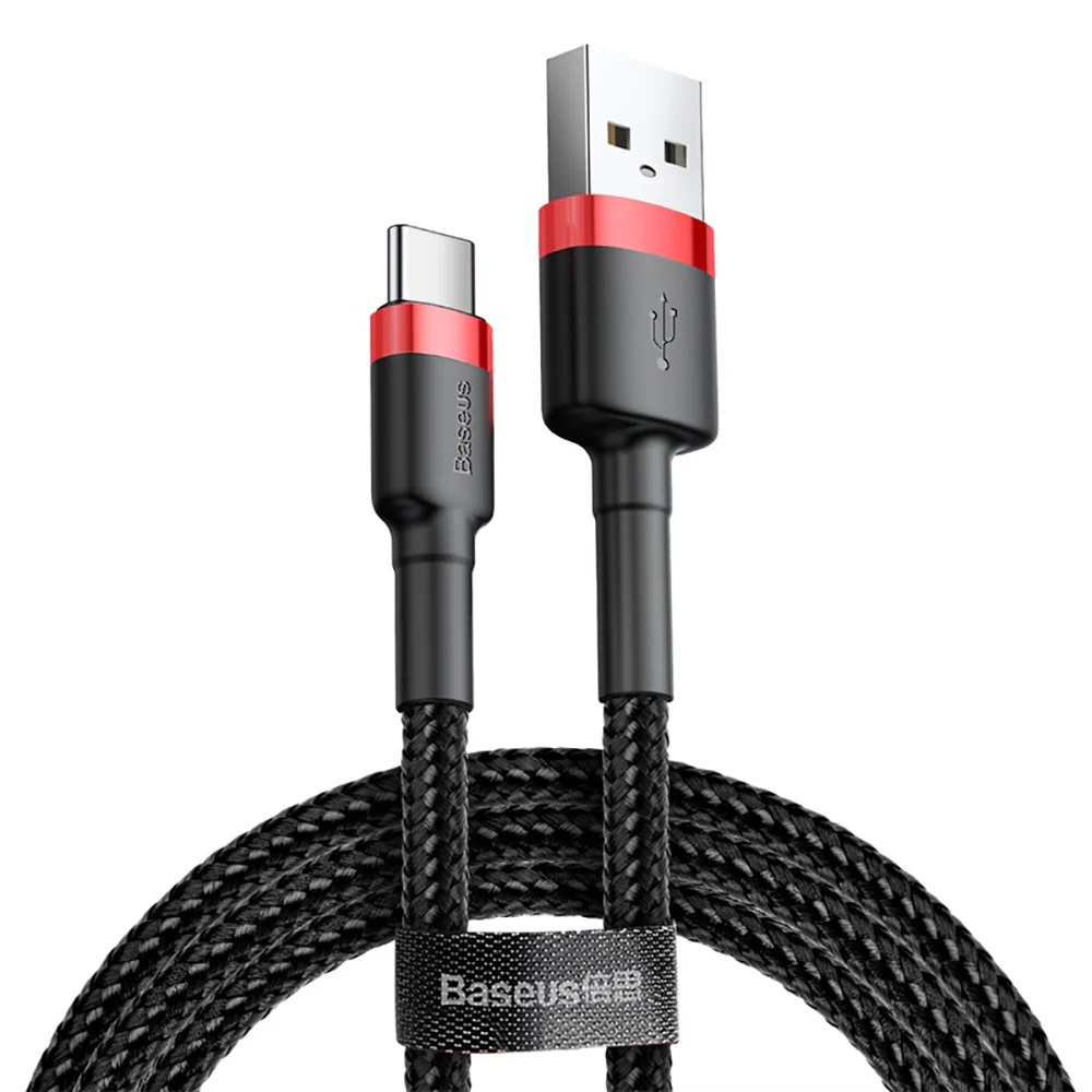 Baseus Cafule USB to Type-C Cable 3A 0.5M - Red and Black