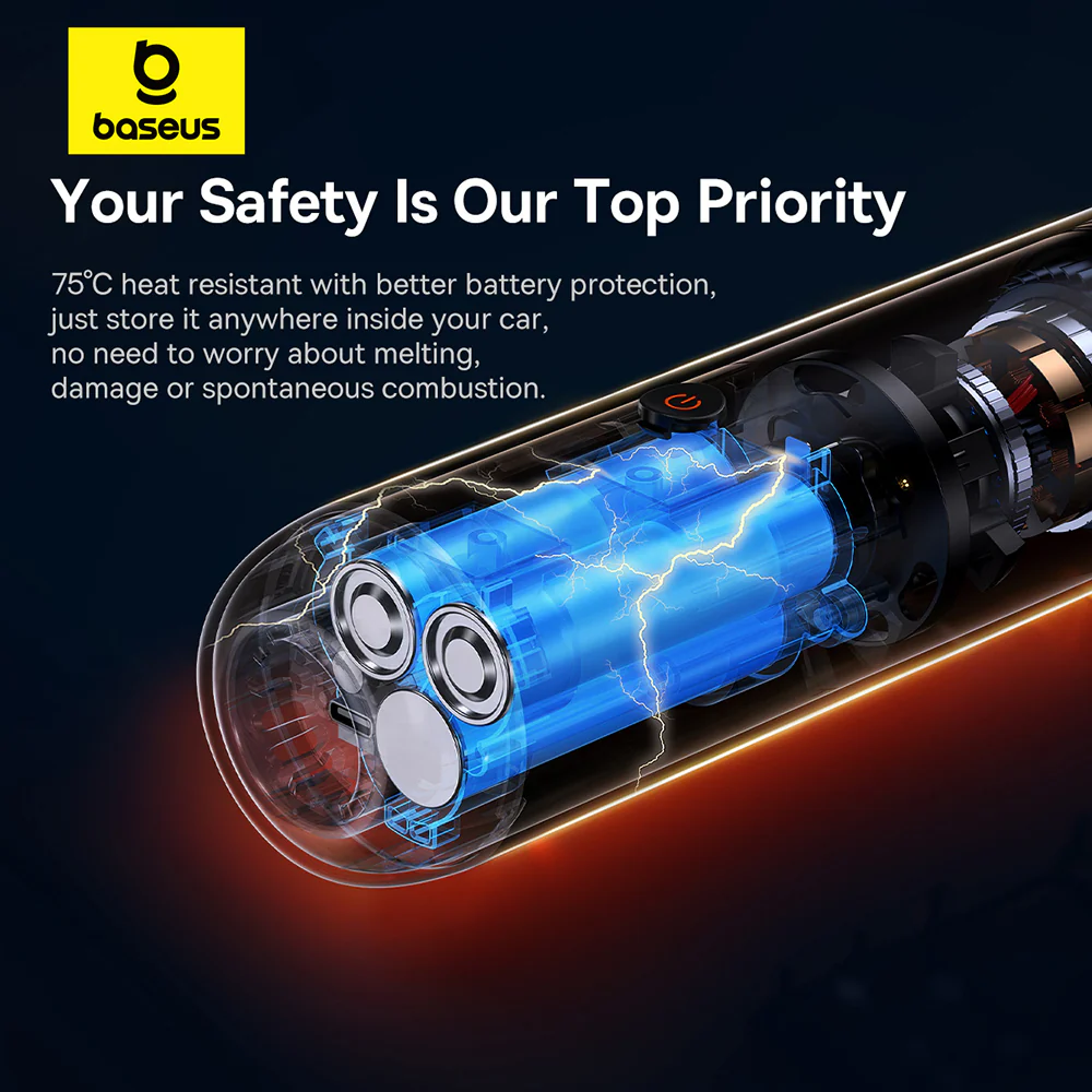 Baseus Car Vacuum Cleaner 12000Pa - Starry Black - Image 5