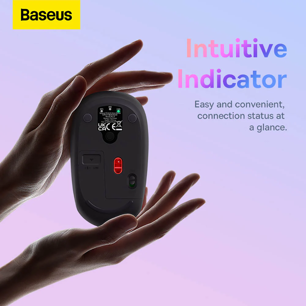 Baseus Creator Tri-Mode Wireless Mouse - Cloud Gray, International Version - Image 3