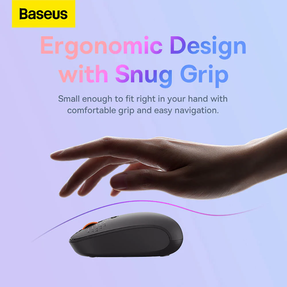 Baseus Creator Tri-Mode Wireless Mouse - Cloud Gray, International Version - Image 4