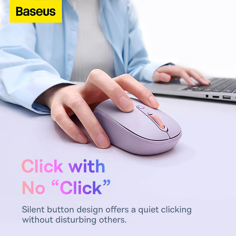 Baseus Creator Tri-Mode Wireless Mouse - Nebula Purple - Image 5