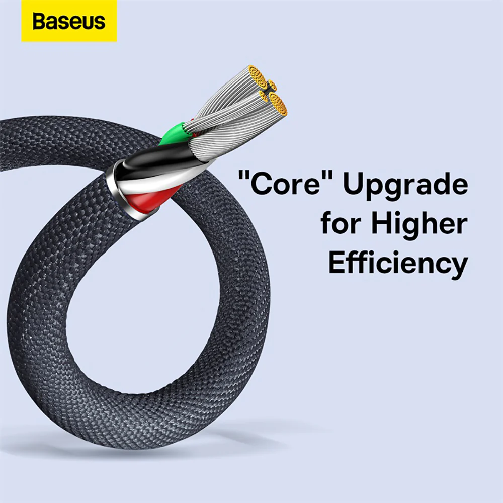 Baseus Crystal Shine Series Fast Charging Data Cable USB to iP 2.4A 1.2m Black - Image 4