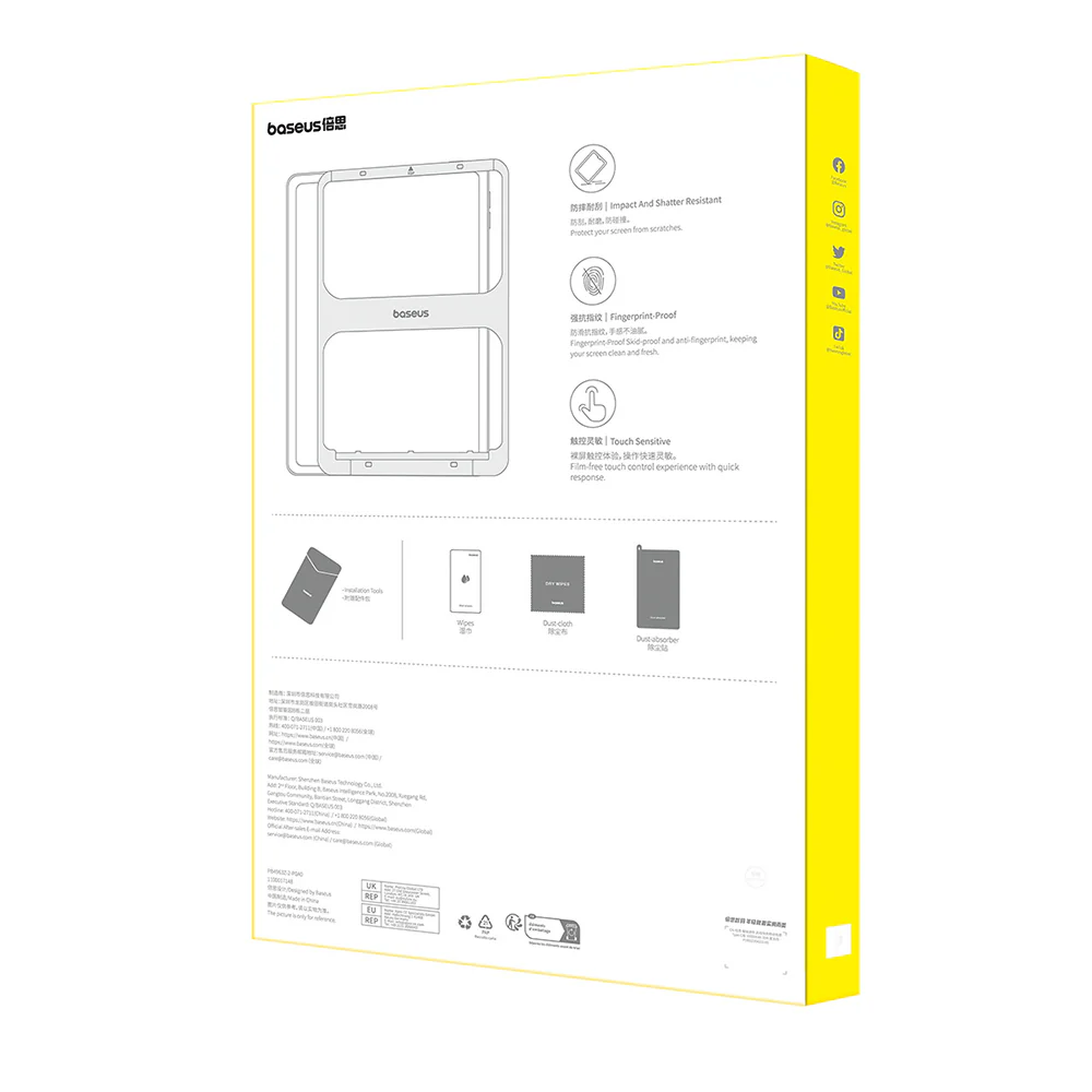 Baseus Crystalline Series HD Tempered Glass Screen Protector for iPad Pro 11-inch - Clear - Image 3