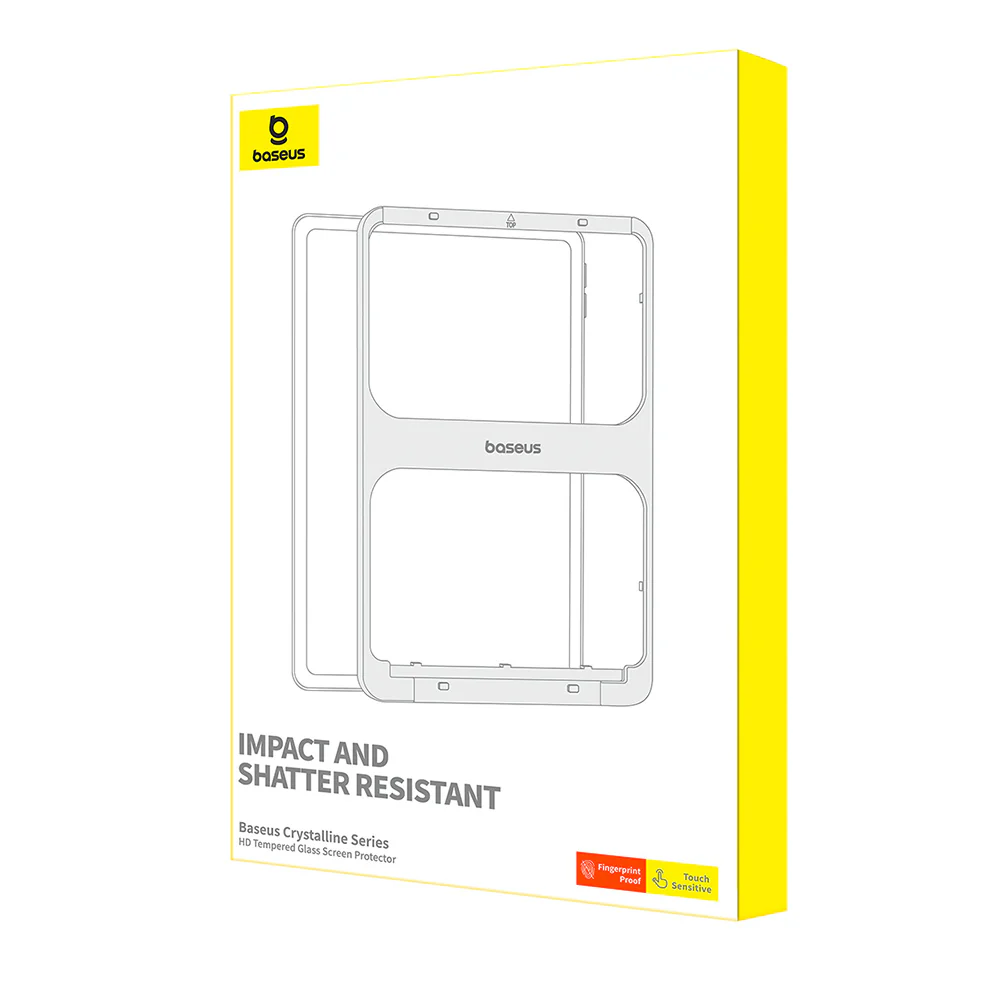 Baseus Crystalline Series HD Tempered Glass Screen Protector for Pad Pro 13-inch - Clear - Image 3