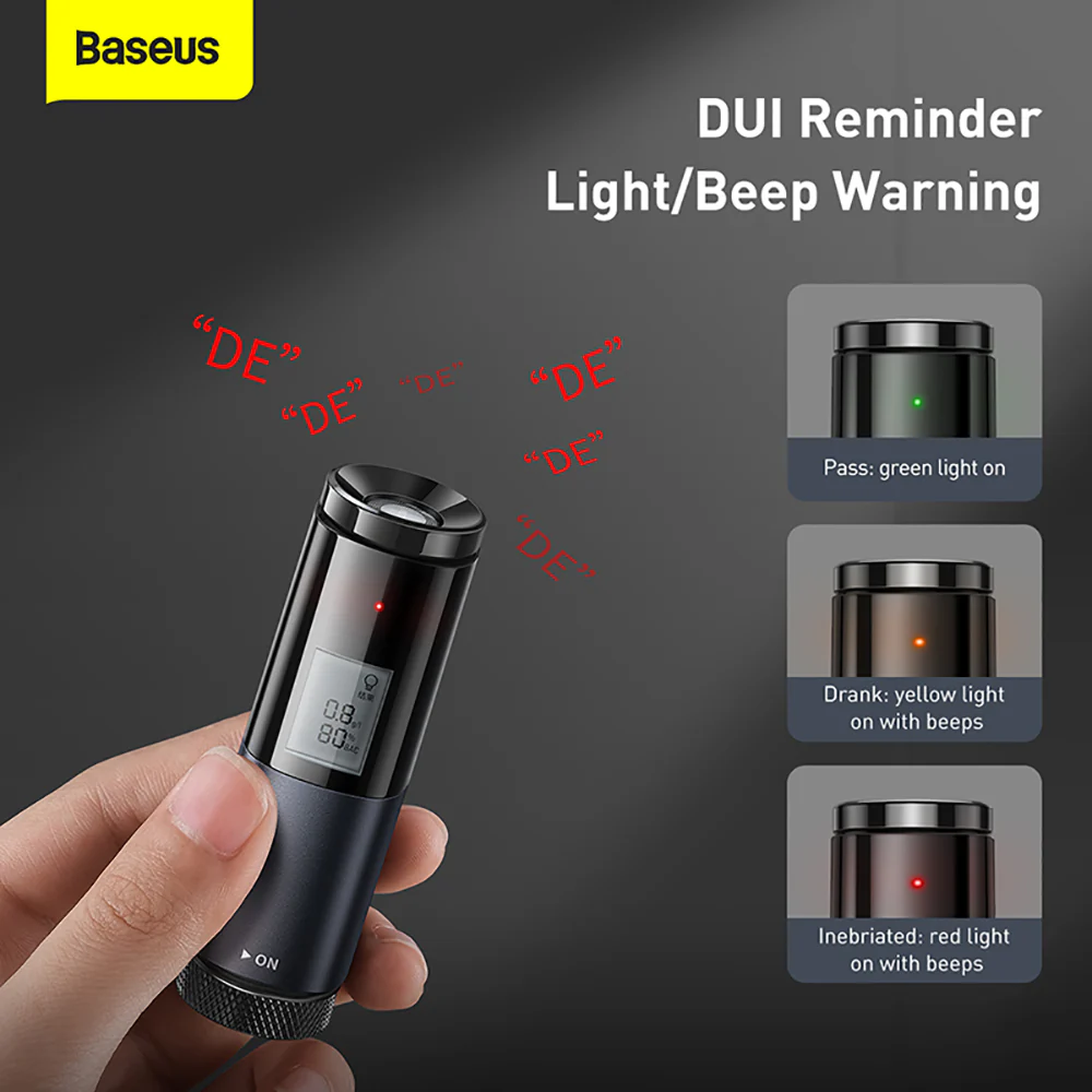 Baseus Digital Alcohol Tester - Black - Image 6