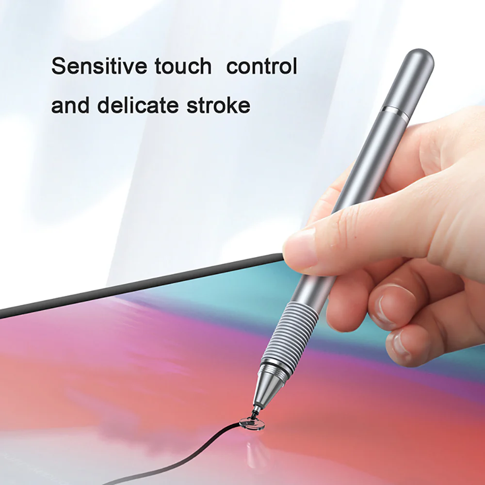 Baseus Dual-Function Stylus Pen - Silver - Image 3