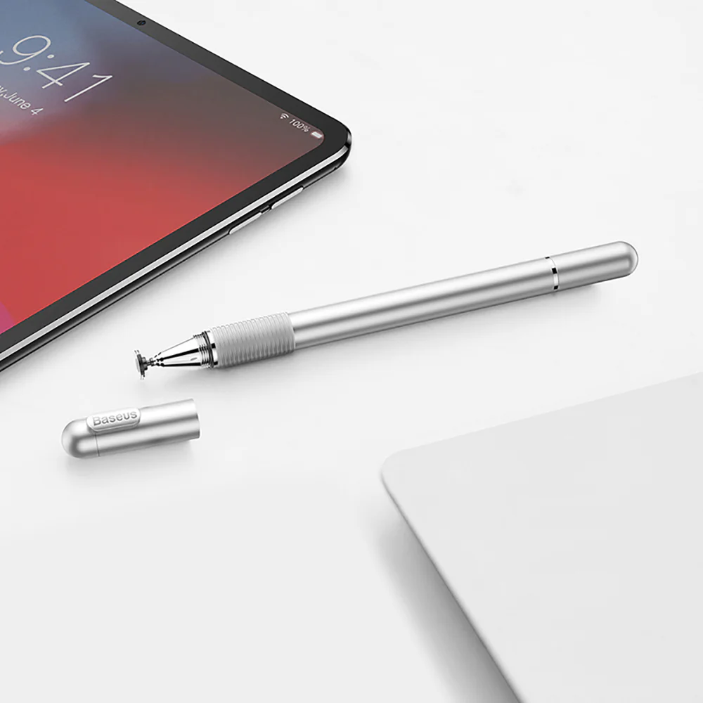 Baseus Dual-Function Stylus Pen - Silver - Image 5