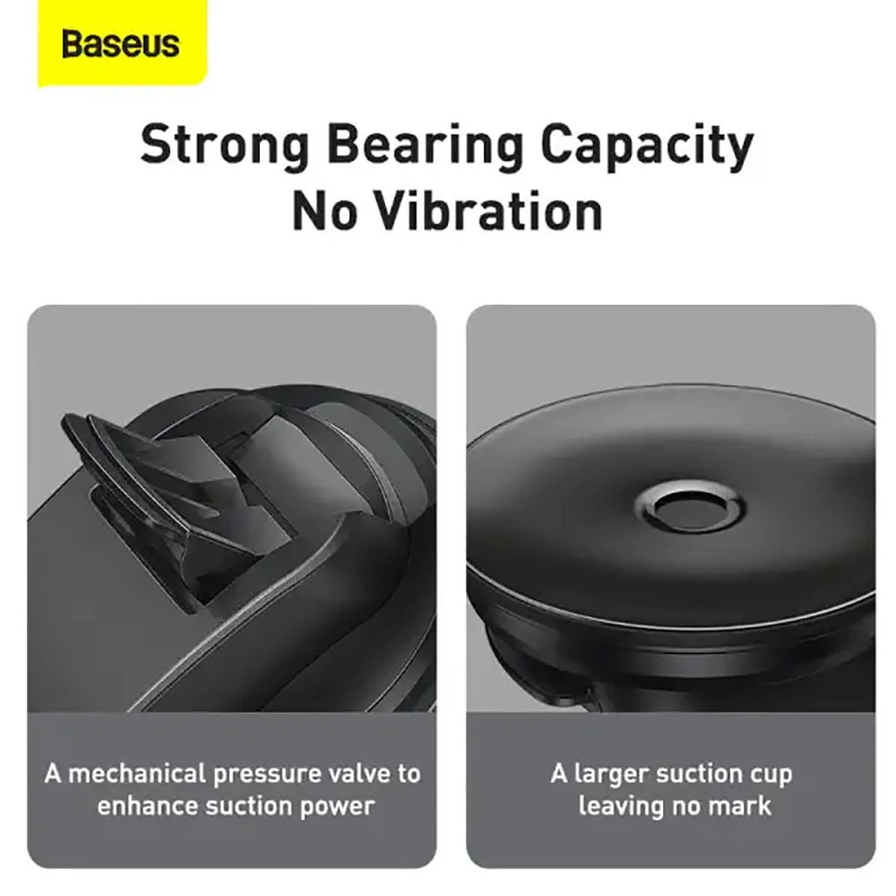 Baseus Easy Control Clamp Car Mount Holder - Deep Space Black Set - Image 4