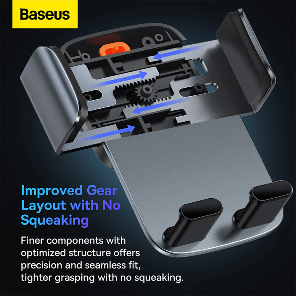 Baseus Easy Control Pro Clamp Car Mount Holder - Suction Cup Version, Bronze - Image 3
