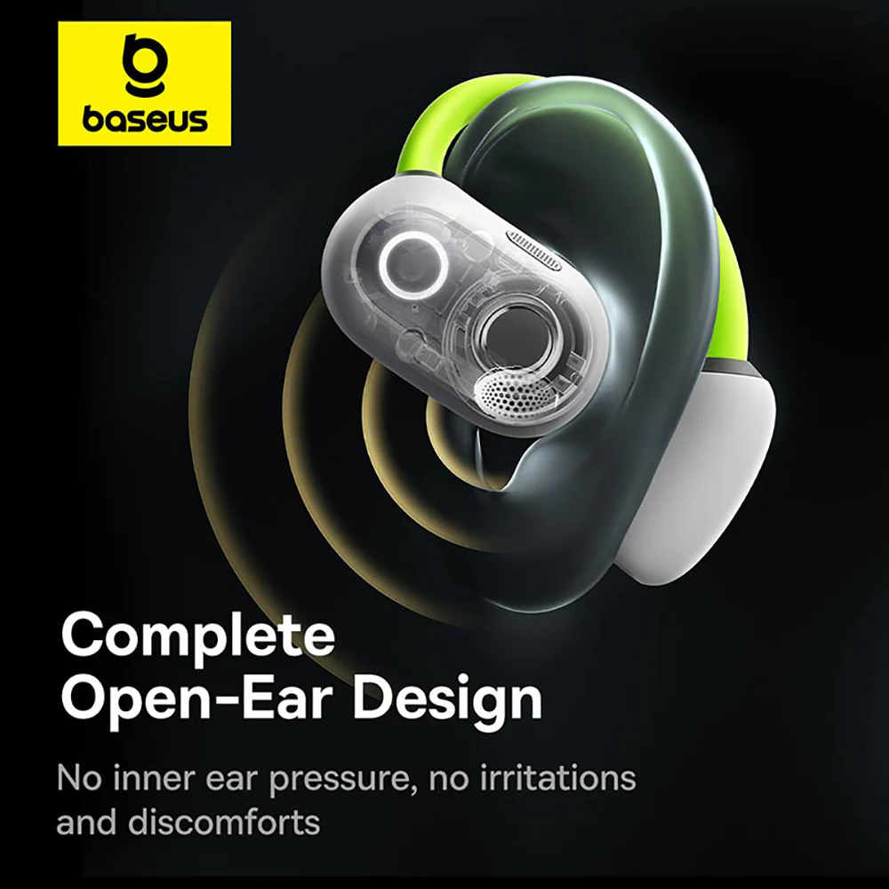 Baseus Eli Sport 1 Open-Ear TWS Earbuds - Aurora Green - Image 3