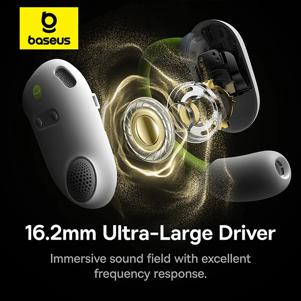Baseus Eli Sport 1 Open-Ear TWS Earbuds - Aurora Green - Image 4