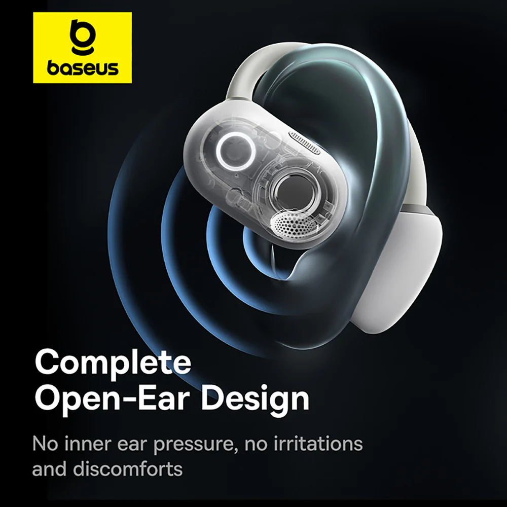 Baseus Eli Sport 1 Open-Ear TWS Earbuds - Starlight White - Image 2